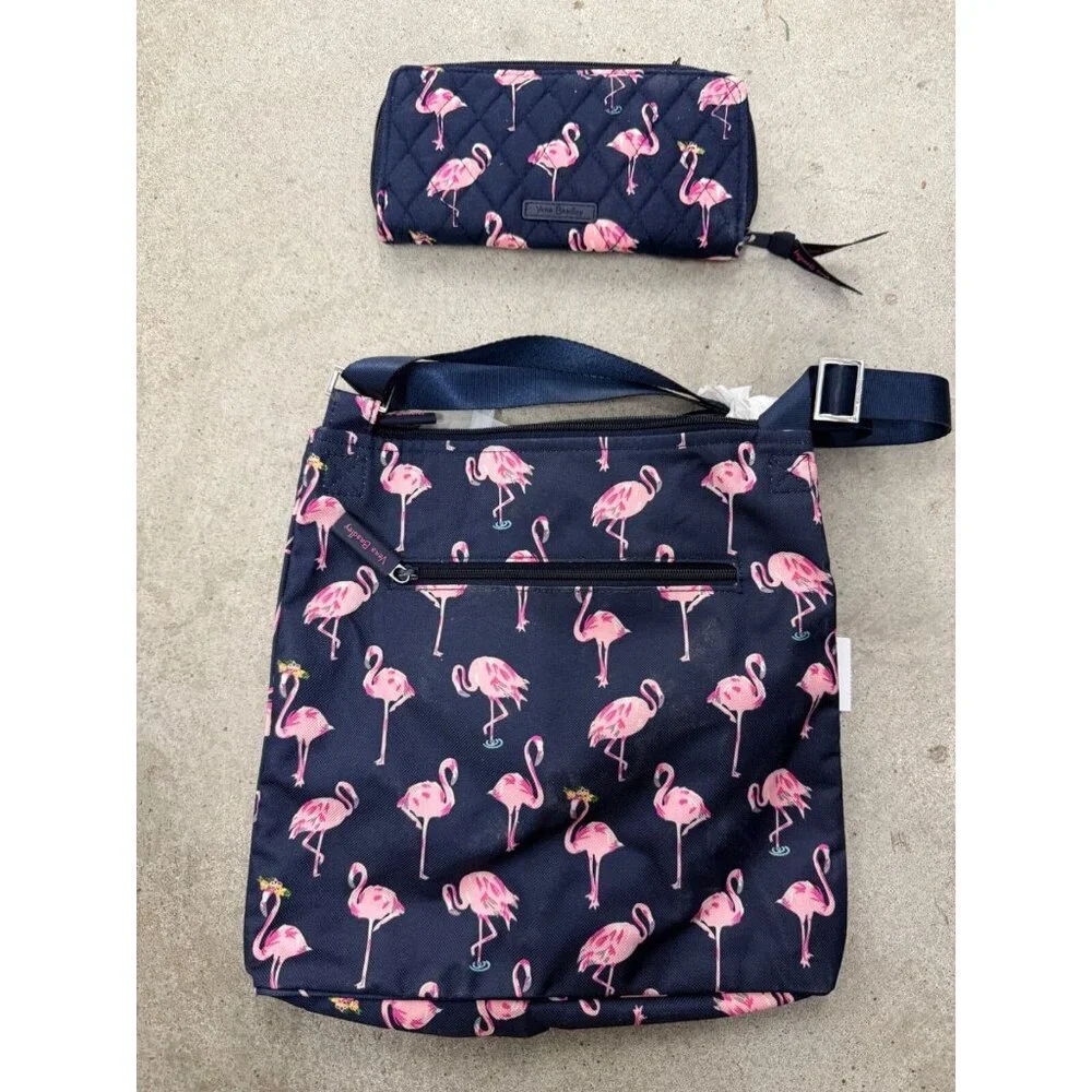 Vera Bradley Lighten Up Hipster Crossbody Bag, Flamingo Fiesta & WALLET NWTS!! - Picture 4 of 10